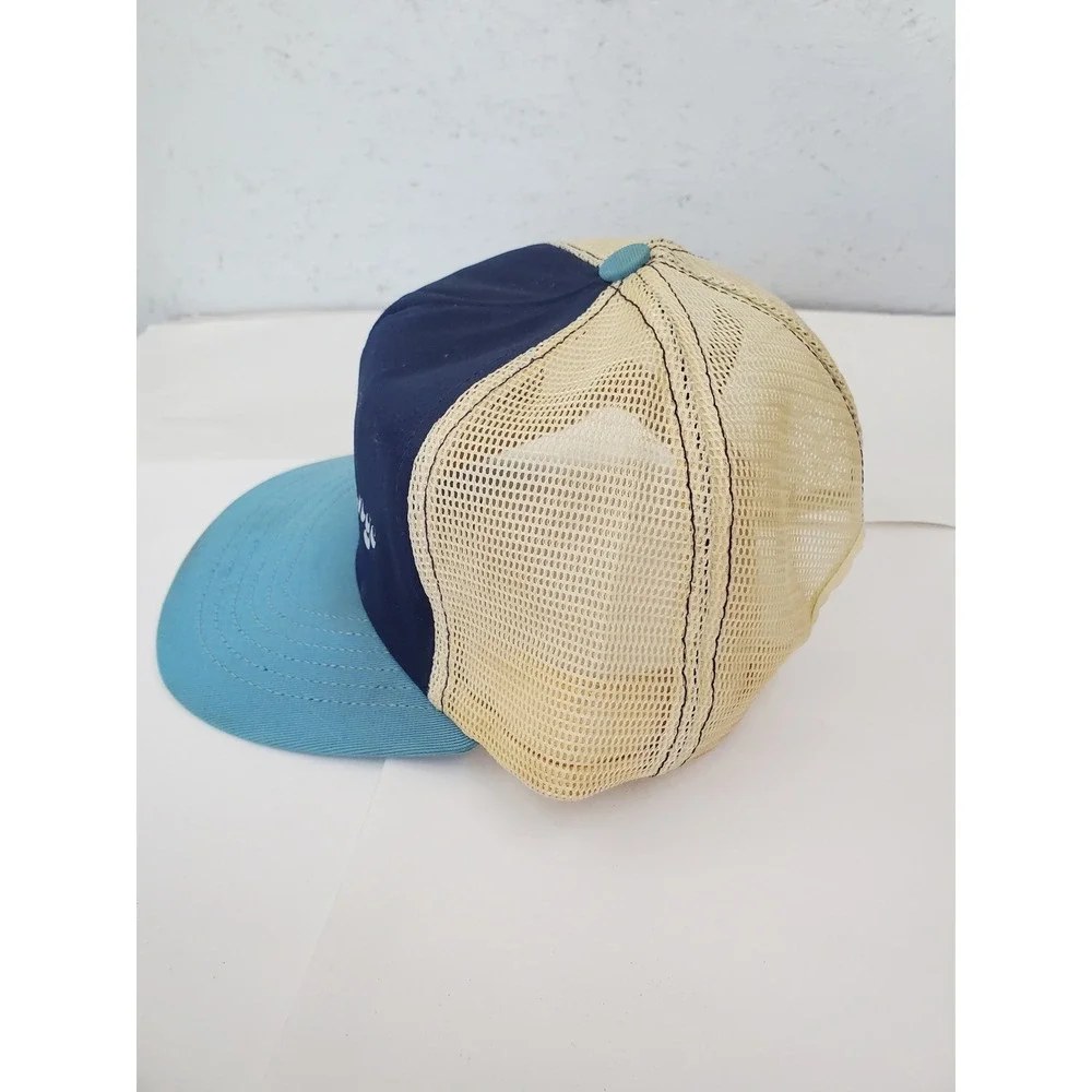 Vintage Billies Lounge Trucker Hat Navy Blue Snapback Mesh Cap Retro Bar Hat